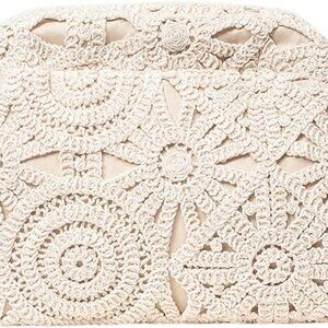 Women's Crochet Clutch Small Evening Bag Summer Beach Prom Purse